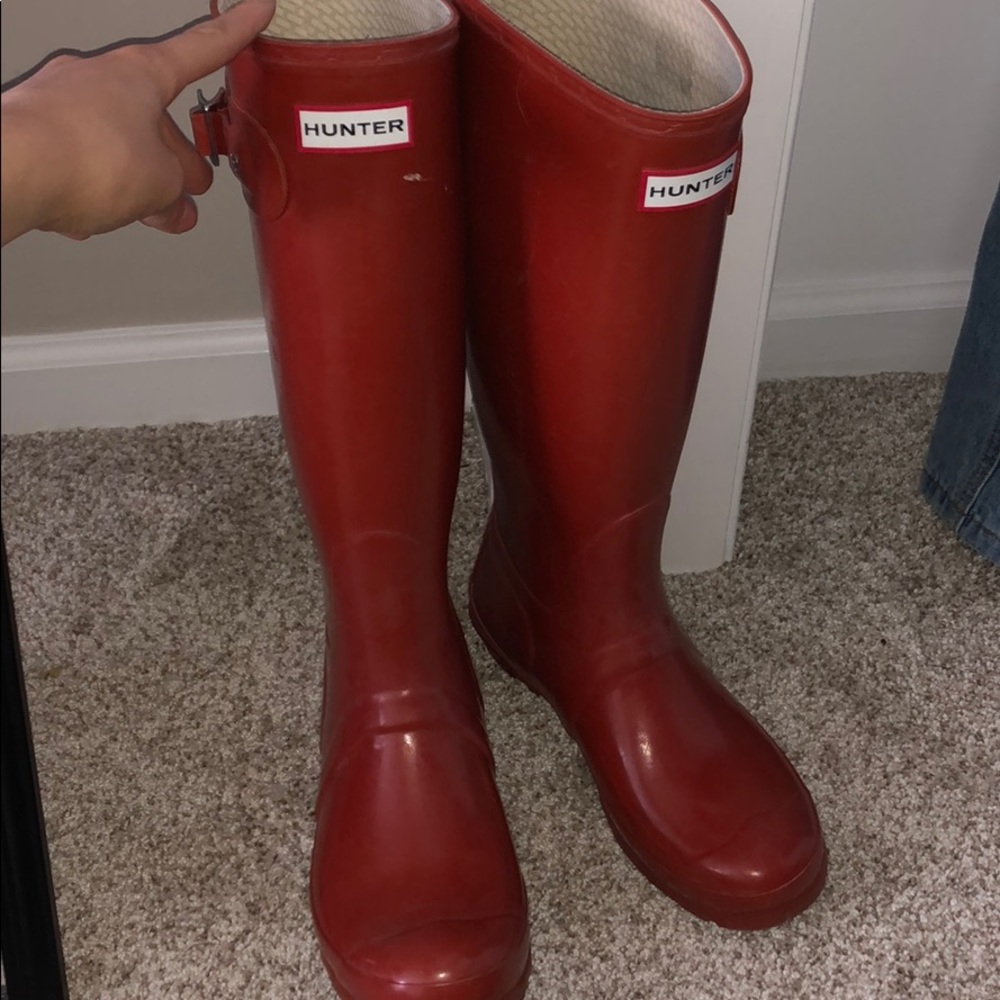 Tall Gloss Hunter Boots